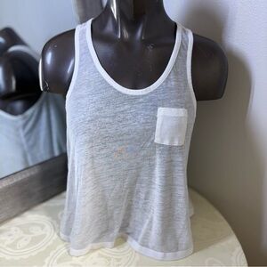 Mossimo Supply Co. White Sleeveless Crop Tank Top